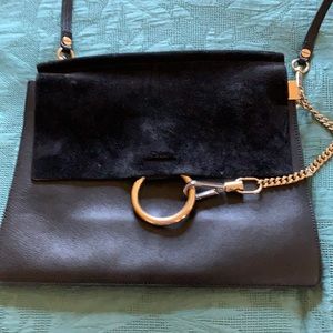 Chloe Faye leather and suede bag